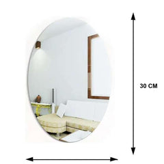 Combo of Oval Shape & Square Shape Mirror (Pack of 2)
